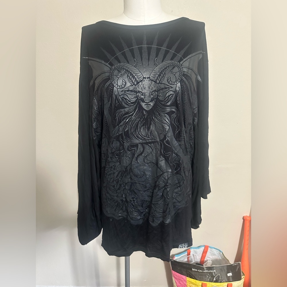 Killstar Satan Is A Woman kimono tunic